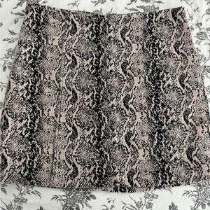 Free People snake print skirt